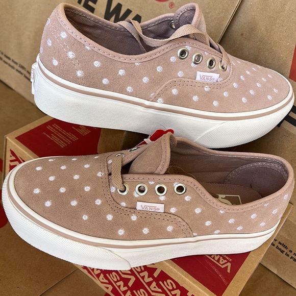 Vans Authentic Platforms Suede Polka Dot Shwgry/True White WMNS - Picture 11 of 16